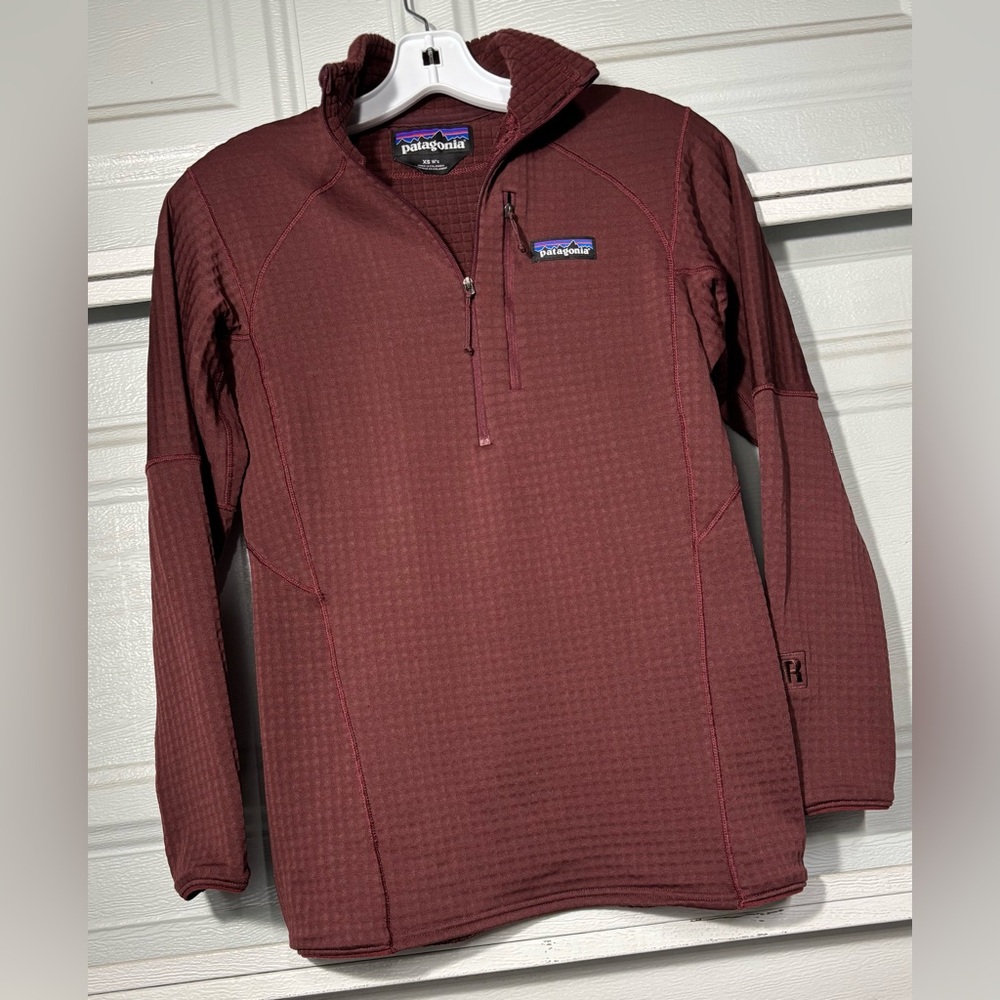 Patagonia Burgundy Quarter-Zip Fleece